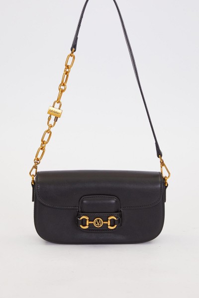 Siyah Kilit Zincirli Omuz Çantası
