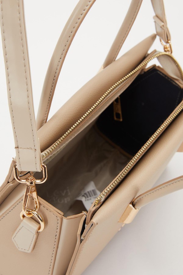 Vizon Gizli Cep Detaylı El Çantası