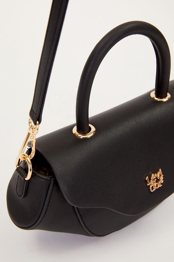 Siyah Geometrik Model Omuz Çantası