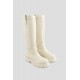 Lucretia Model Gerçek Deri Uzun Çizme Bej